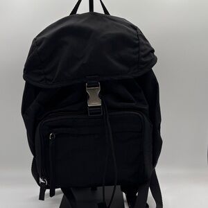 Prada Nylon Tessuto Classic Mini Black Backpack - preloved.